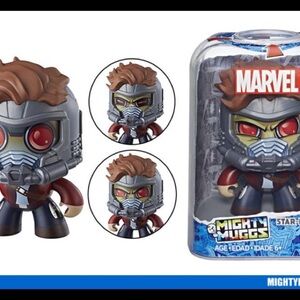 NWT MARVEL Mighty Muggs Star-Lord #14 Collectible Play Figure Grey One Size